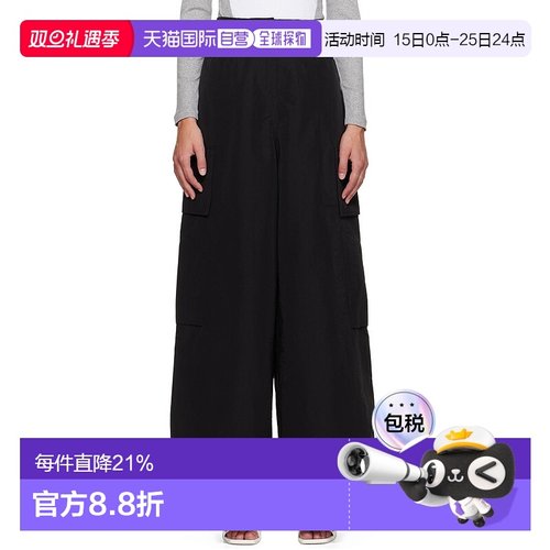 香港直邮Palm Angels 棕榈天使 女士 抽绳腰边休闲裤 PWCF009E23F