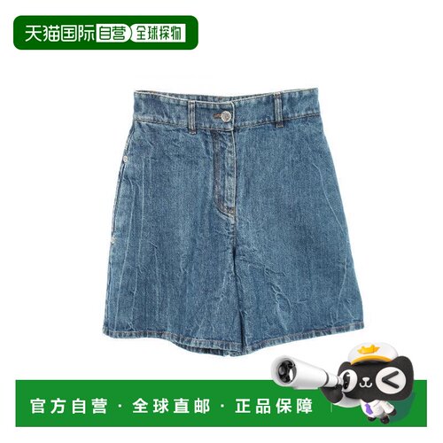 日本直邮中古Chanel香奈儿女A级95新denim pants牛仔裤棉裤子蓝色