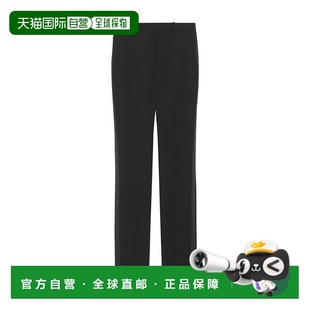 751477Y7E63直筒裤 羊毛腰带环休闲裤 Laurent 香港直邮Saint