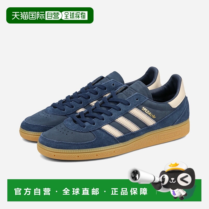 日本直邮adidas HANDBALL SPEZIAL WM 男女士低帮运动鞋大学海军/