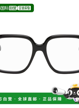 1h可退 香港直邮潮奢 LOEWE 罗意威 女士 黑色 Large Square 眼镜