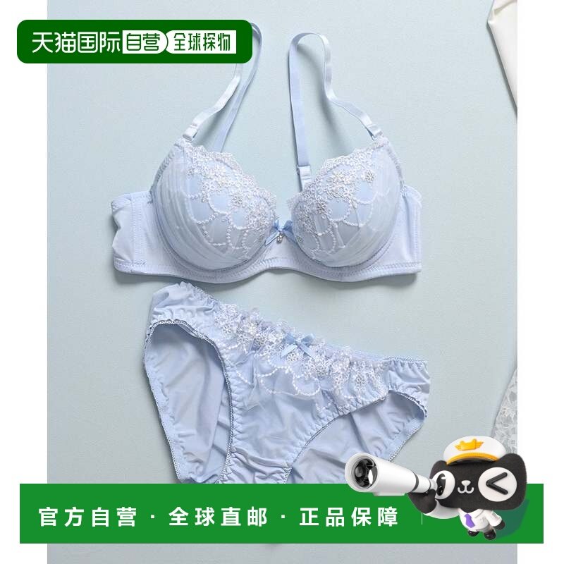 日本直邮Honeys 蕾丝刺绣文胸套装 女士内衣 [HN6029EW012026],运动服/休闲服装,运动内衣套装,淘宝优惠券,粉丝福利购,淘宝优惠卷