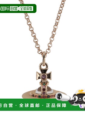 日本直邮Vivienne Westwood 项链全新小 ORB RG 项链 63020097-G0