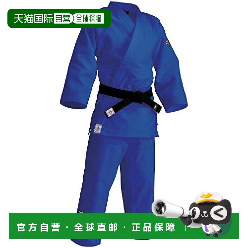 【日本直邮】Mizuno美津浓 柔道服上衣男士4.5Y号蓝色IJF新规格基图片