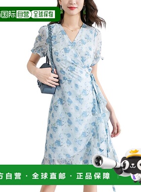 自营 ONEBUYE连衣裙-浅蓝色 美国奥莱直发服饰