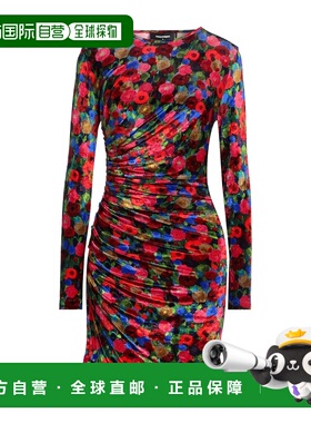 1h可退 香港直邮Dsquared2 二次方 女士 紧身连衣裙 red红色 舒适