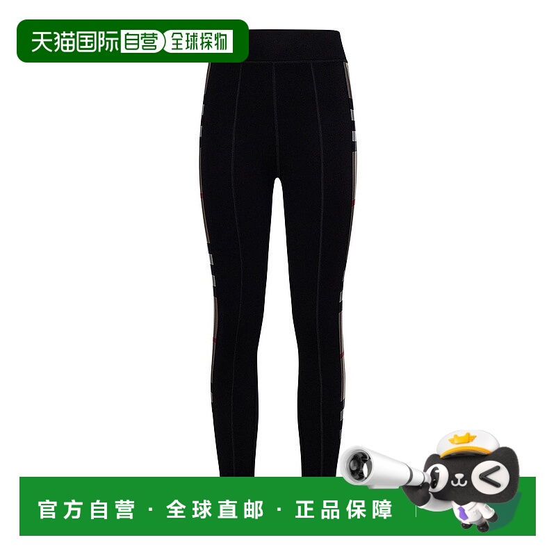 1h可退 香港直邮BURBERRY 女士休闲裤 8072124 AW2025 黑色 Check