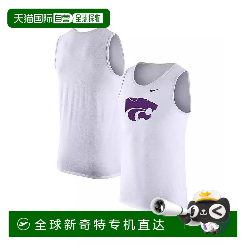 1h可退 【美国直邮】耐克 Nike 男士白色堪萨斯州立大学野猫队背