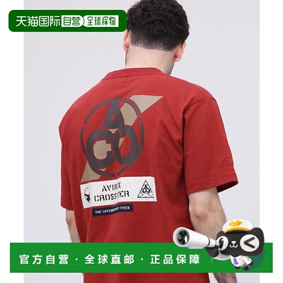 1h可退 日本直邮AVIREX 男士 Crossover 联名系列 棉质半袖T恤 补