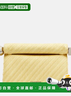 1h可退 香港直邮潮奢 Jacquemus 女士 Rond Carre 手包 yellow黄