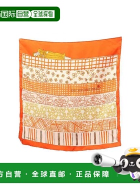 1h可退 日本直邮中古Hermes爱马仕女B级9新scarf围巾丝绸围巾/丝