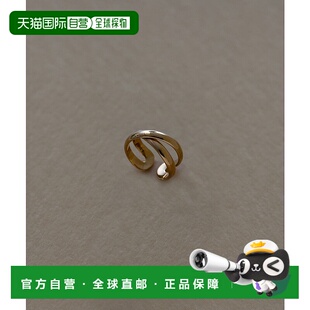 银925镀18K金戒指 1h可退 十字戒圈 女士 R11GUL23 日本直邮decor