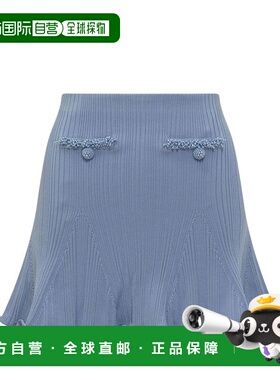 1h可退 香港直邮Self-Portrait 女士 RS26555SKBL 蓝色半身裙 RS2