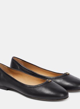 潮奢 Chloe 蔻依 女士 Marcie 皮质芭蕾舞鞋 000767