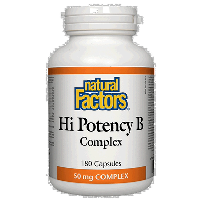 加拿大直邮Natural Factors Hi Potency B 复合物 50 毫克（胶囊