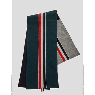 香港直邮THOM BROWNE 男士围巾 MKS095FY1018310羊毛高级感 正品