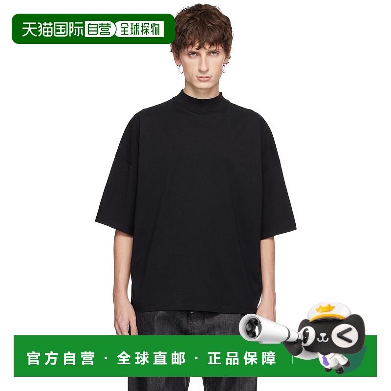 1h可退 香港直邮潮奢 Jil Sander 吉尔 桑达 男士 黑色 Cotton Mo
