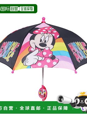 自营Disney Minnie Mouse Rainbow Kids Umbrella - black 美国奥