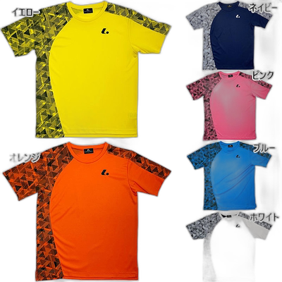 日本直邮朗讯男士女士衬衫网球羽毛球服短袖制服吸汗速干运动朗讯