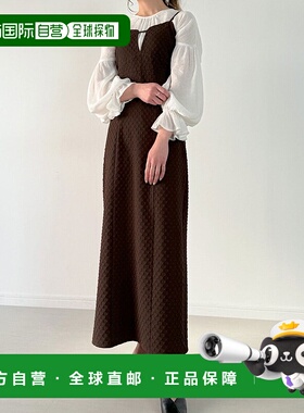 日本直邮JUNOAH 蓬松提花比斯特针织连衣裙 JU5602EW05354 连衣裙