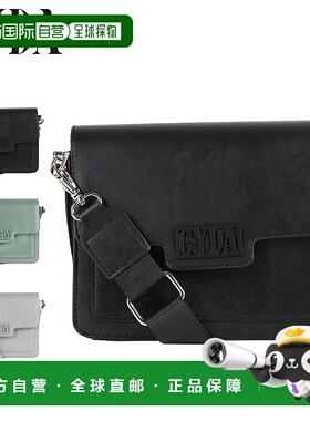 日本直邮GYDA 女士斜挎包金属框架黑色绿色灰色GY-B204