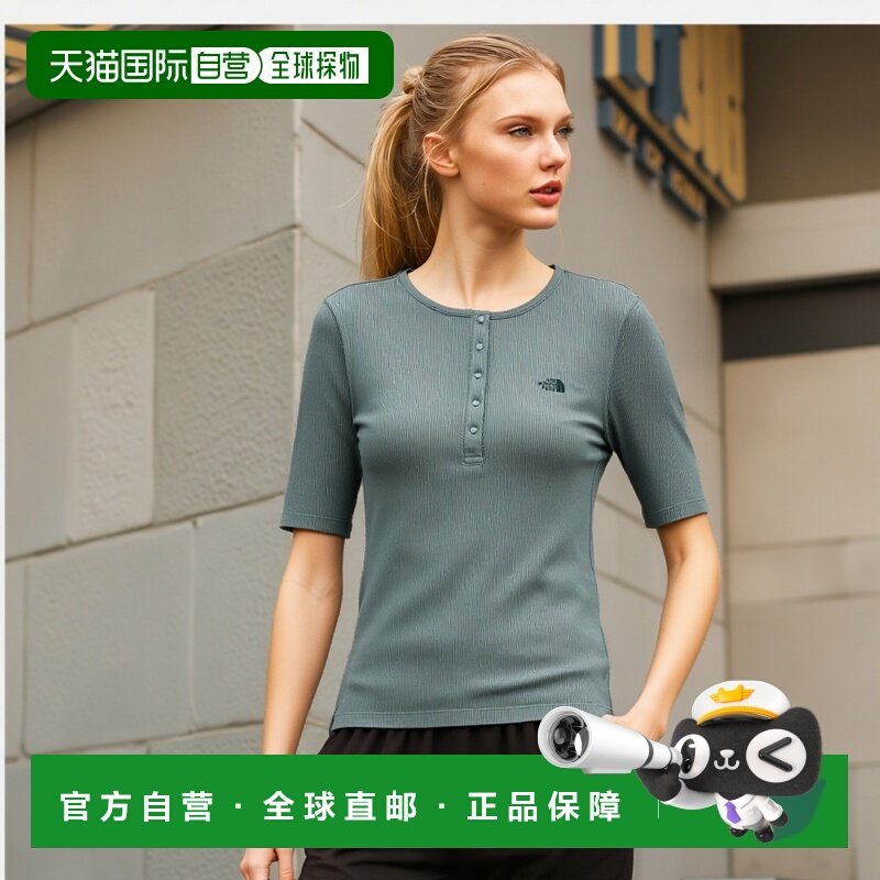 韩国直邮THE NORTH FACE正品户外运动韩版秋冬新品女款T恤NT7UQ43