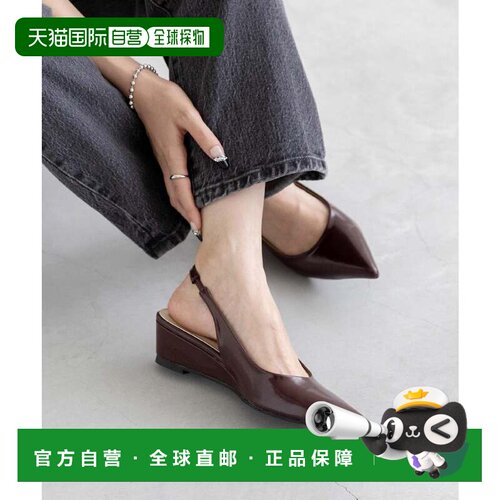 日本直邮Menue 尖头后系带楔形底女鞋 ME8623BW003181单鞋厚底