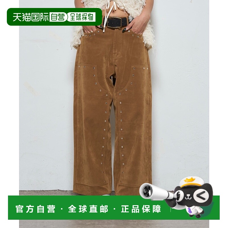 1h可退 日本直邮WHO'S WHO gallery 女士仿麂皮双层膝部设计休闲