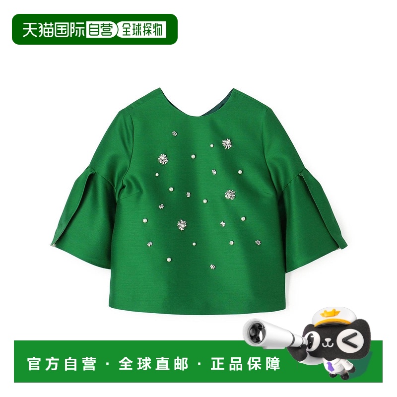 1h可退 日本直邮FLICKA 女士奢华珠宝装饰上衣 32015201041新款