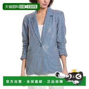 自营cinq a septCinq à Sept Chambray Kylie Jacket - blue 美
