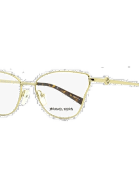 自营Michael Kors 女士图卢兹眼镜 MK3039 1014 金色/哈瓦那 54