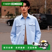 香港直邮潮奢 长袖 versace 1h可退 范思哲 男士 衬衫 10188351A08