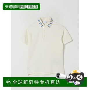 591426XJGXX9275 SS2025 香港直郵GUCCI 白色 Pol 男童T恤 1h可退