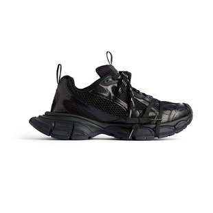 Balenciaga/巴黎世家24新款 男士黑色网布聚氨酯做旧运动鞋