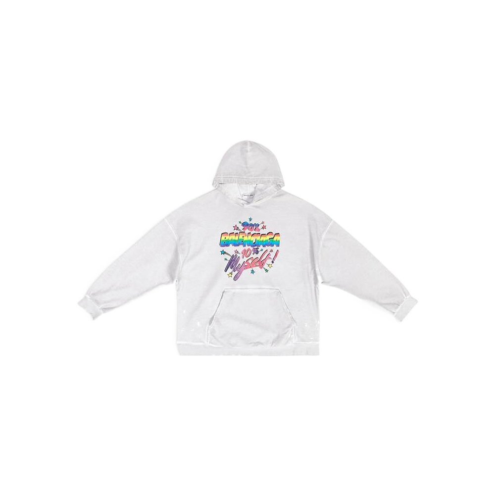 潮奢 Balenciaga 巴黎世家 女士 90/10 印花宽大卫衣 675003TMVH4