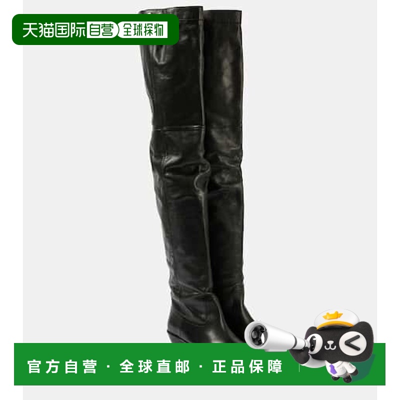 香港直邮Isabel Marant 伊莎贝尔 玛兰 女士 Amati 皮质及膝靴子