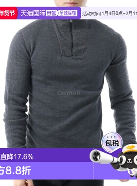 韩国直邮WoolPower 拉链高领衫 200 灰色 (7222) 长袖 T 恤