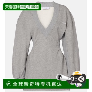 收腰棉质抓绒迷你连衣裙 1h可退 香港直邮The Attico 女士