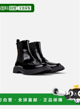 自营 男式Camper Walden脚踝靴-黑色 美国奥莱直发切尔西靴