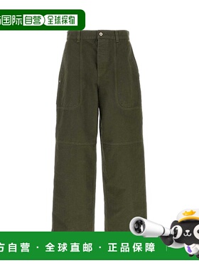 香港直邮LOEWE 男士休闲裤 H526Y04WG6KHAKIGREEN SS2025 绿色