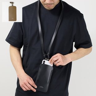 APC 手机壳智能手机单肩智能手机包手机壳颈袋皮革男式