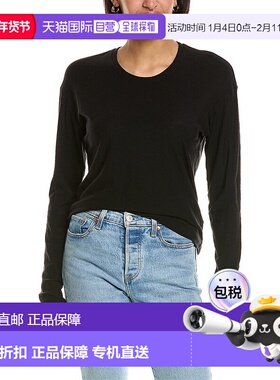 自营 TF DNU James Perse 宽松 T 恤 - 黑色 美国奥莱直发