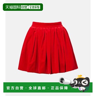 1h可退 香港直邮Patou 女士 棉质膨起迷你半身裙 red红色 舒适时