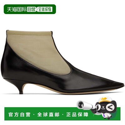 1h可退 香港直邮The Row 女士 黑色 & 米色踝靴 F1581SL1W20BLKBL