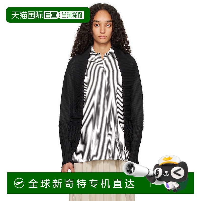 1h可退香港直邮MaxMara麦斯玛拉女士黑色 Vesuvio开衫 24247