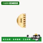 自营欧洲直邮YSL圣罗兰 CASSANDRE系列女士黄铜金色金属logo标识