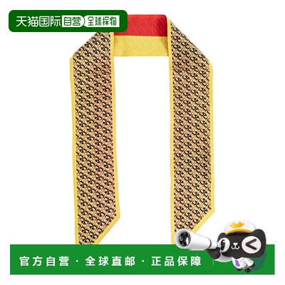 香港直邮TORY BURCH 女士围巾 1808950700 SS2026 黄色 Silk scar