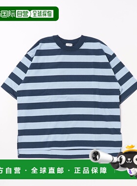 1h可退 日本直邮LOWRYS FARM 女士儿童款 大条纹宽松T恤 319683