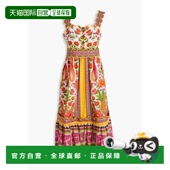 香港直邮FARM RIO 女士 1h可退 印花亚麻混纺中长连衣裙 347916AR