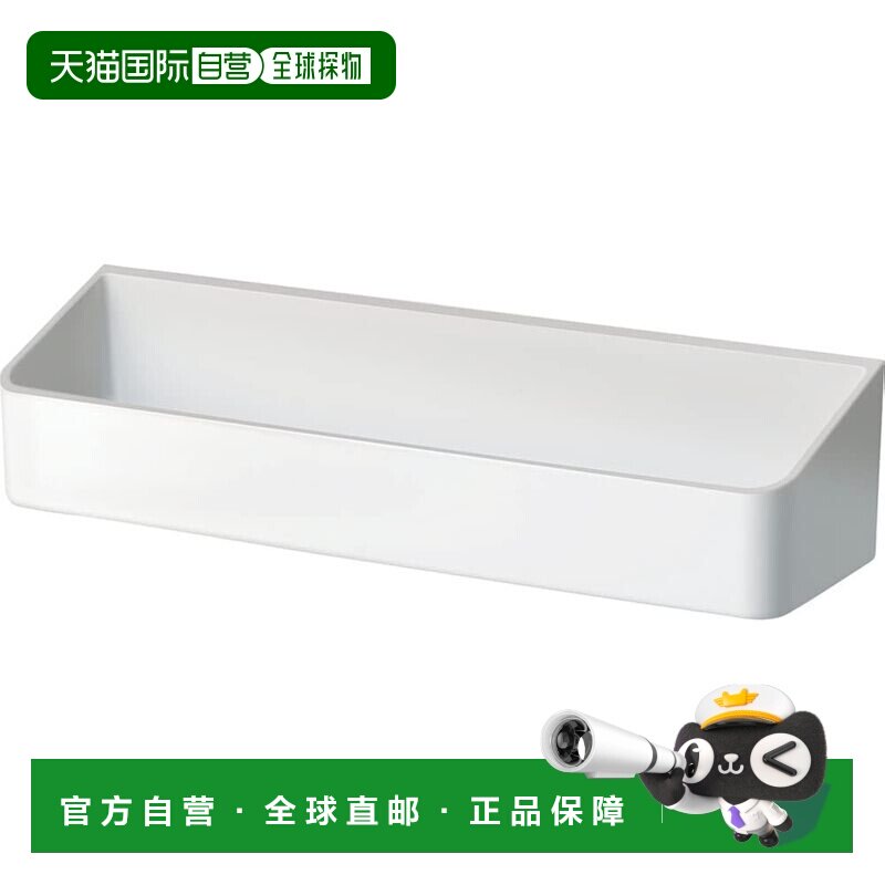 【日本直邮】asvel壁挂式浴室置物收纳架 沐浴液洗发水收纳 白色图片